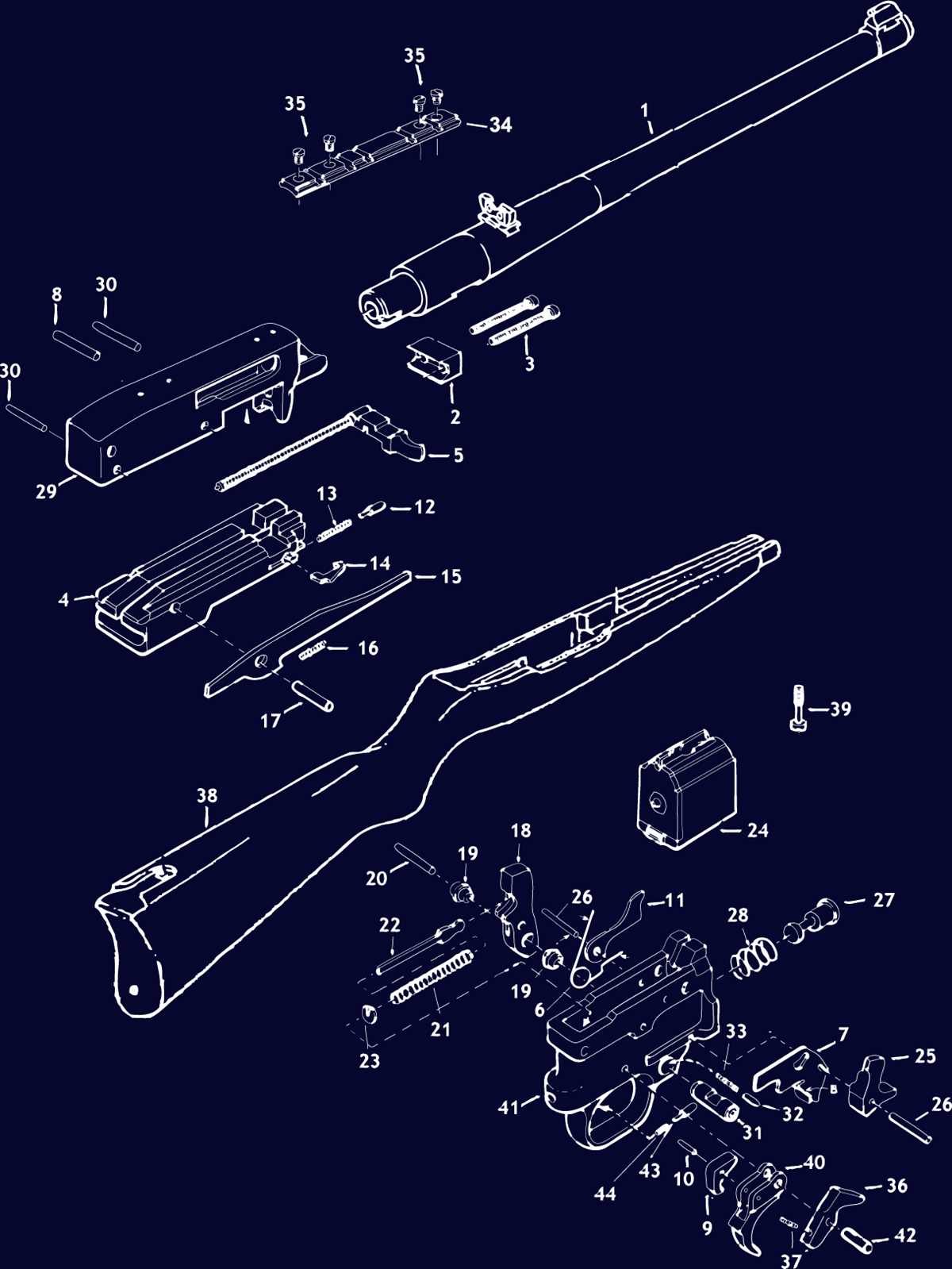 10/22 parts diagram