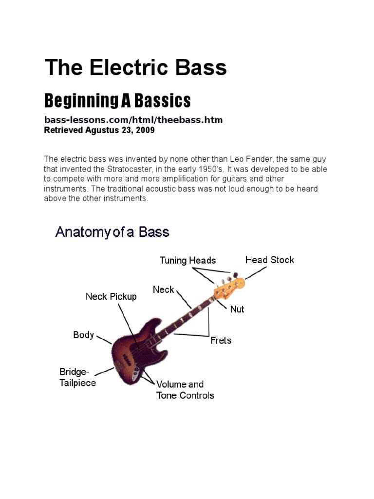 bass parts diagram