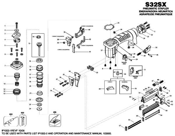 bostitch stapler parts diagram bostitch stapler parts diagram