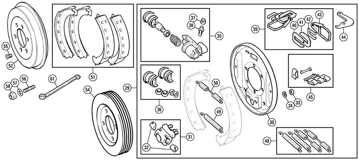 brake drum parts diagram