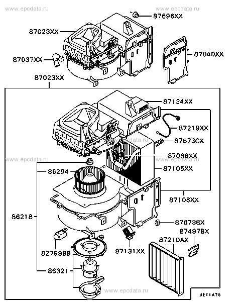 a/c unit parts diagram