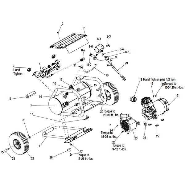 campbell hausfeld air compressor parts diagram