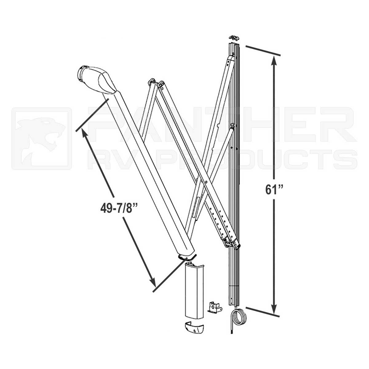 carefree awning parts diagram