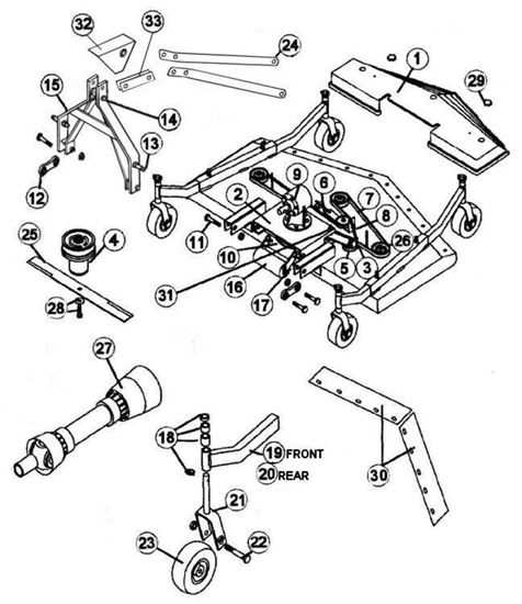 caroni finish mower parts diagram