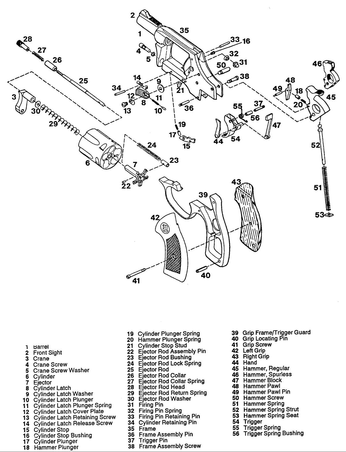 charter arms parts diagram charter arms parts diagram
