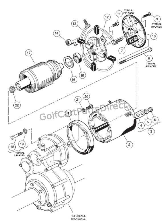 club car golf cart parts diagram