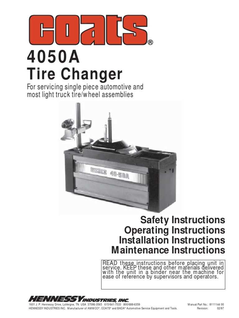 coats tire changer parts diagram