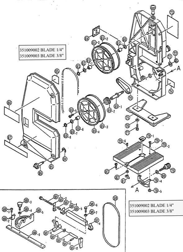 craftsman 10 inch band saw parts diagram craftsman 10 inch band saw parts diagram