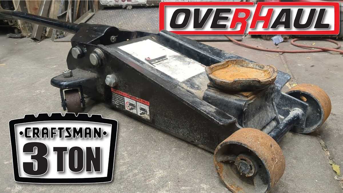 craftsman 2 ton floor jack parts diagram