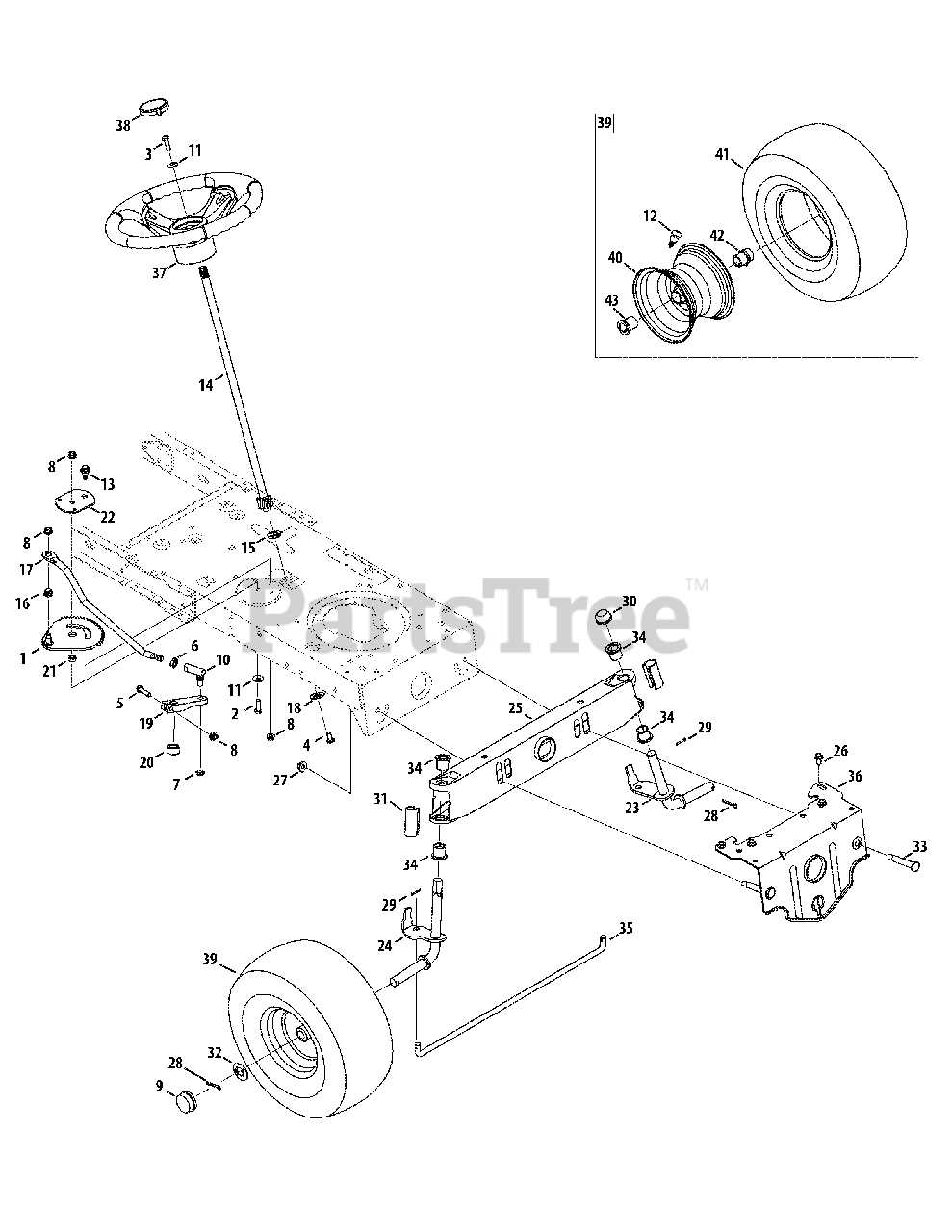 craftsman riding mower steering parts diagram craftsman riding mower steering parts diagram