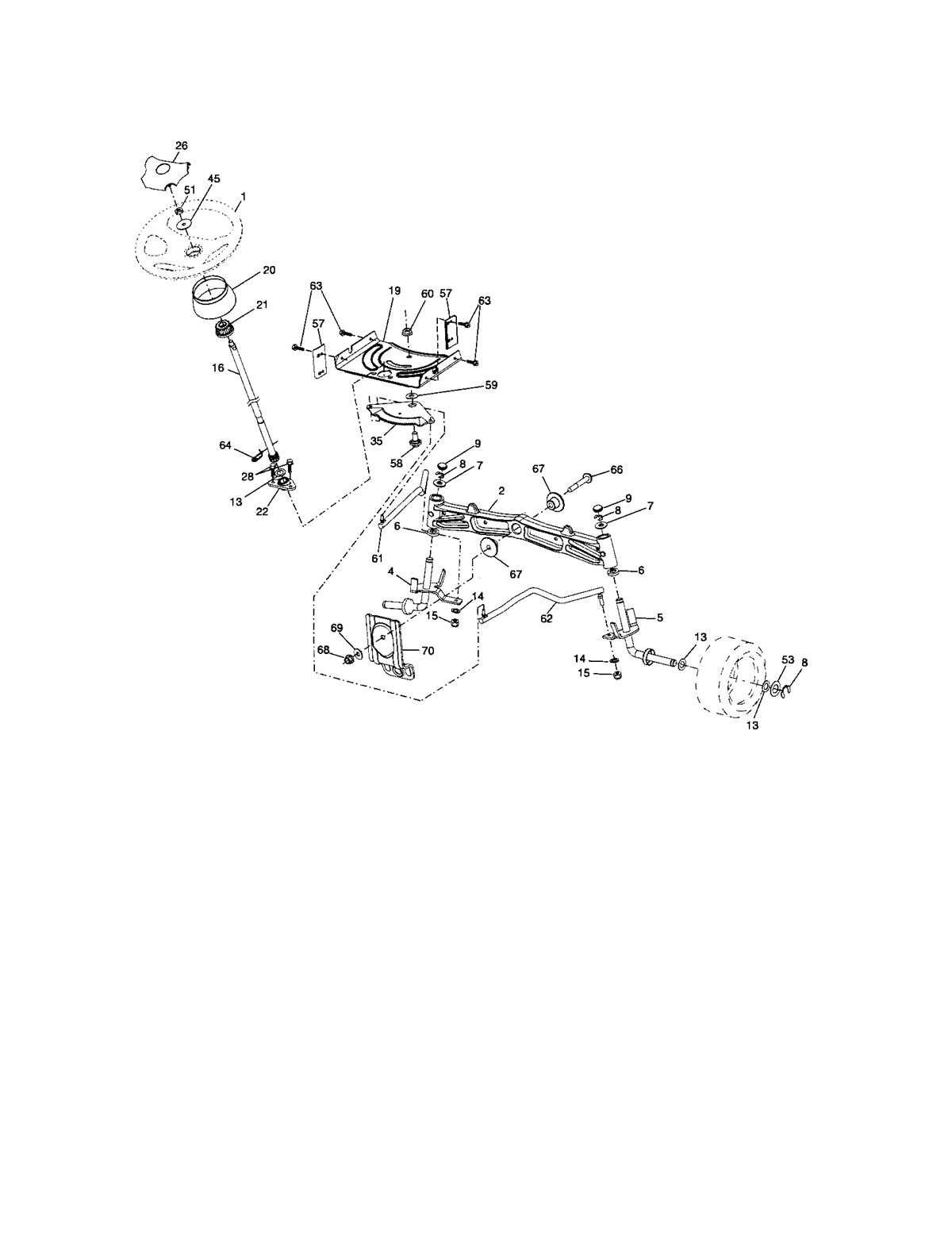 craftsman riding mower steering parts diagram craftsman riding mower steering parts diagram