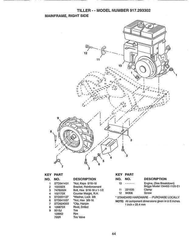 craftsman tiller parts diagram craftsman tiller parts diagram