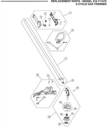 craftsman weedwacker model 316 parts diagram