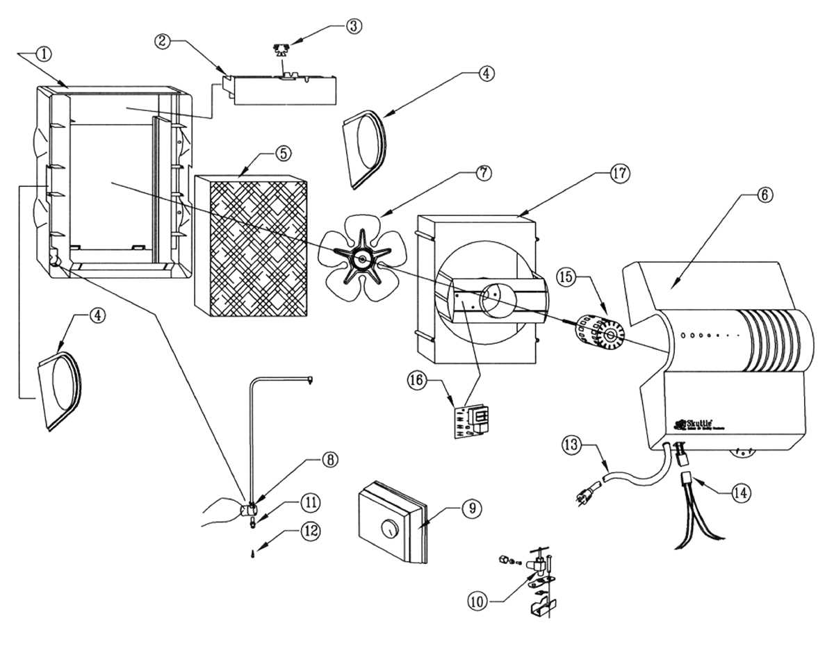crane humidifier parts diagram
