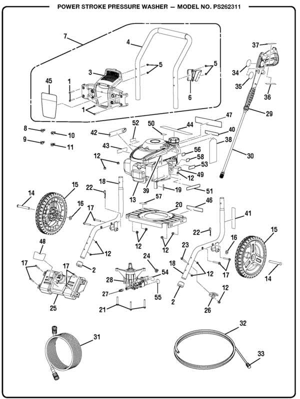dewalt 3400 psi pressure washer parts diagram
