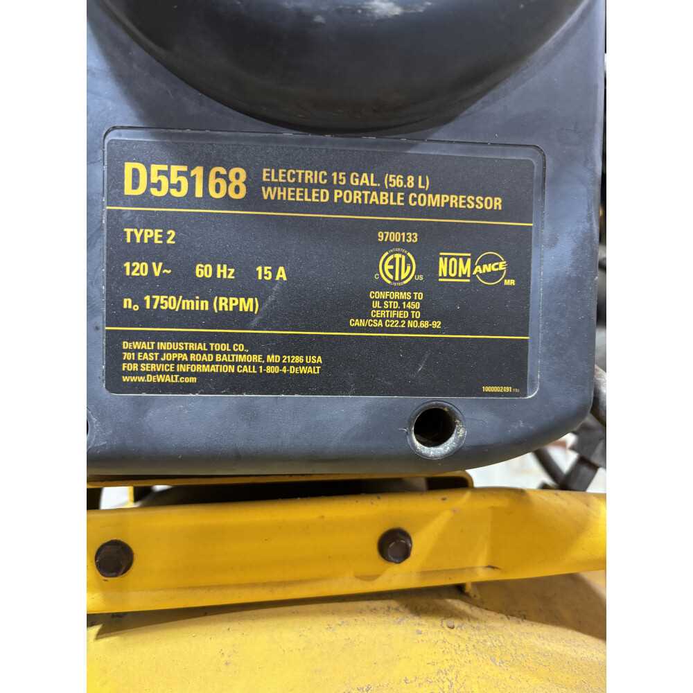 dewalt d55168 parts diagram