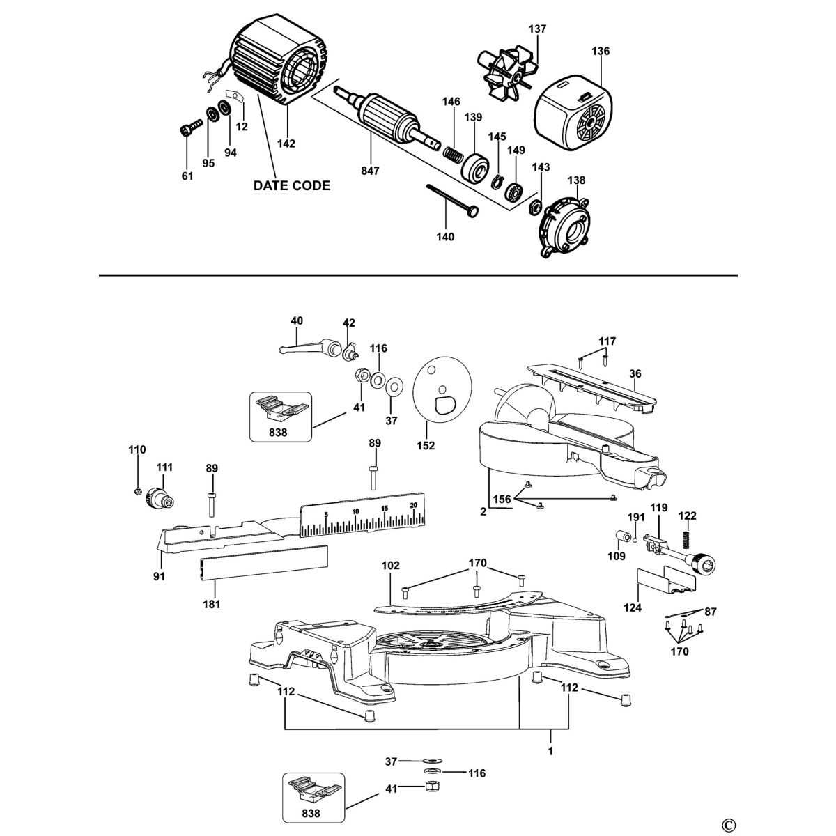 dewalt table saw parts diagram dewalt table saw parts diagram