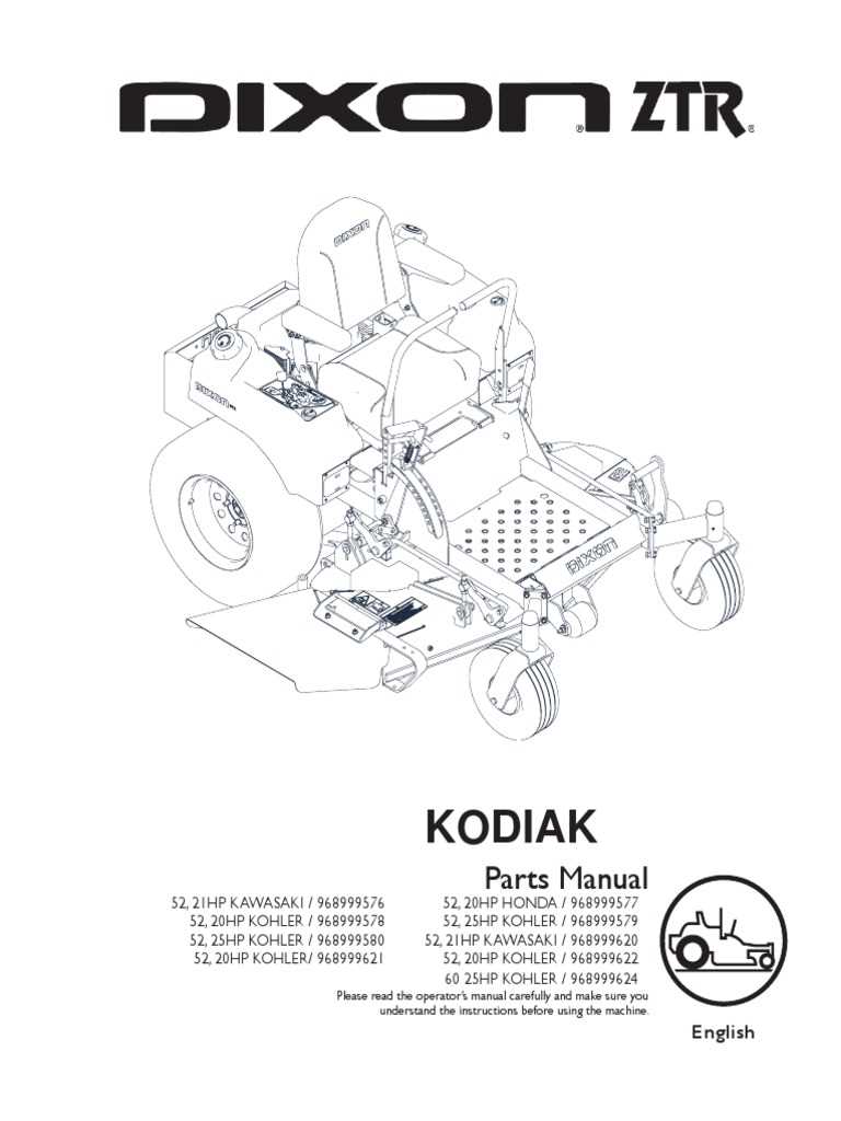 dixon ztr mower parts diagram