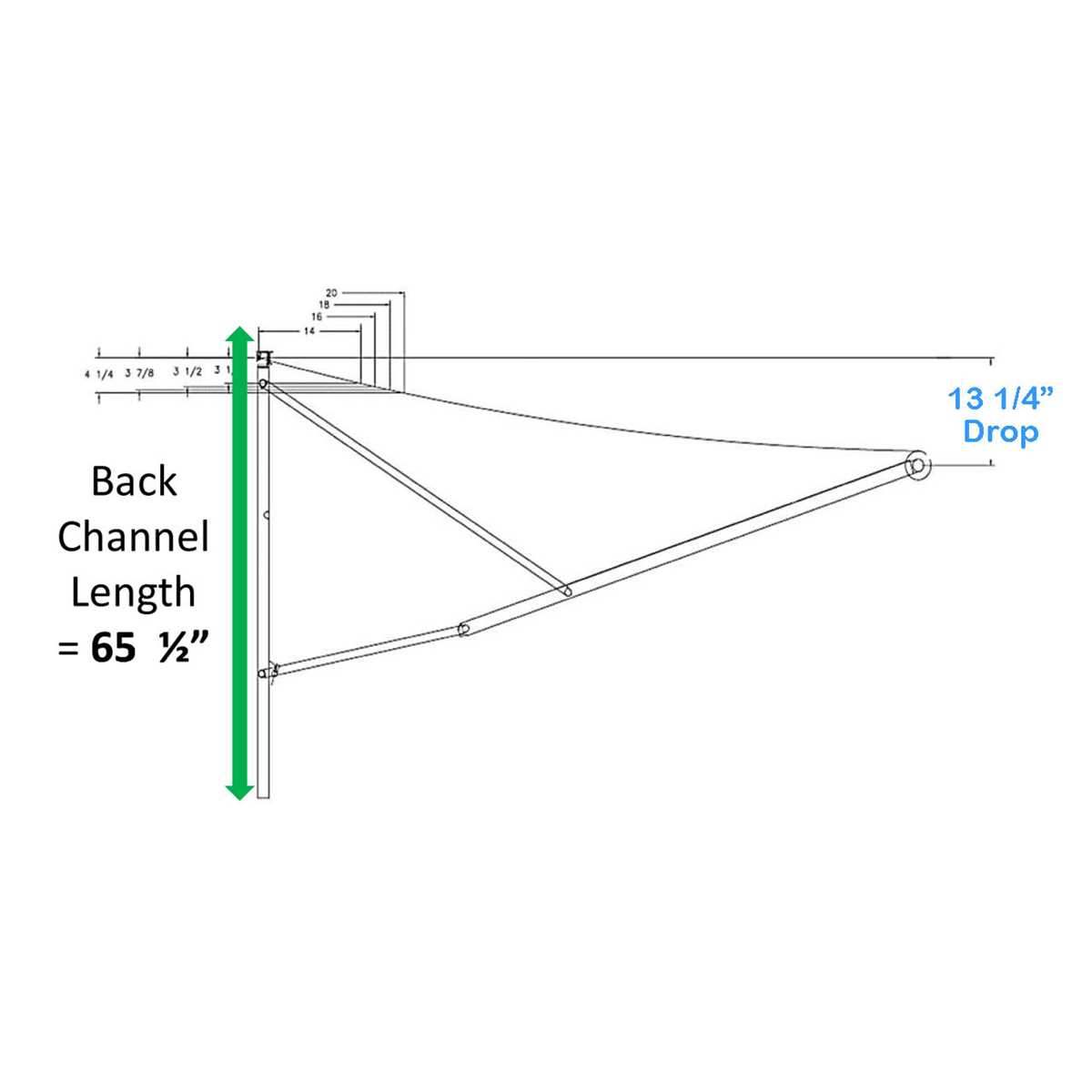 dometic 9100 awning parts diagram