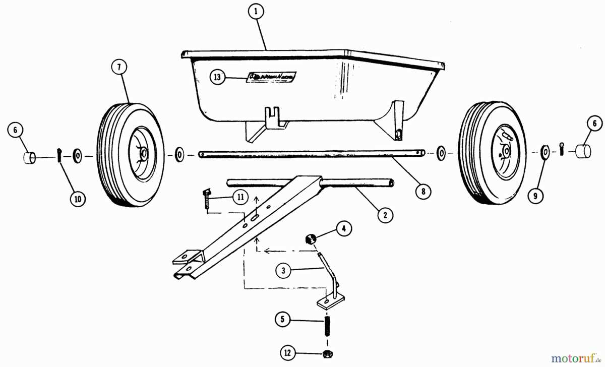 dump trailer parts diagram