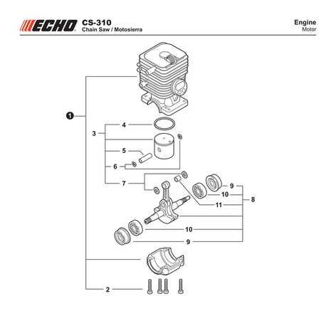 echo chainsaw parts diagram