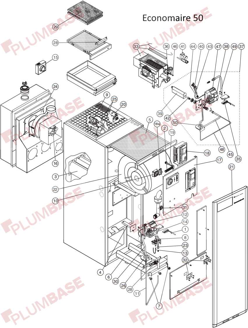 electric furnace parts diagram