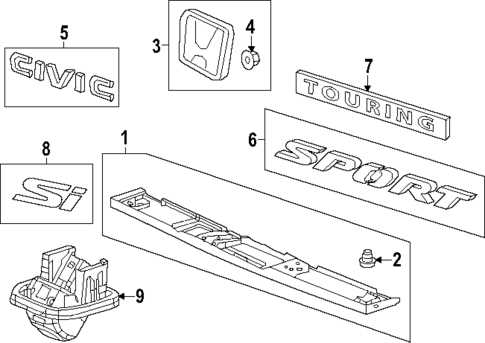 exterior honda civic body parts diagram exterior honda civic body parts diagram