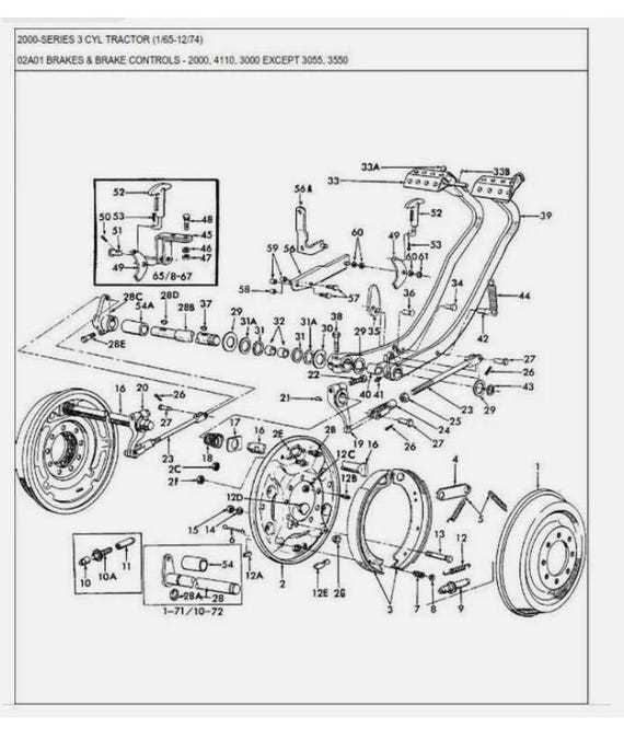ford 2000 tractor parts diagram