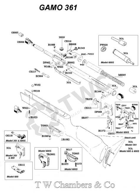 gamo parts diagram gamo parts diagram