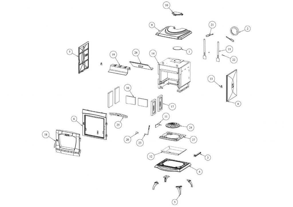hardy wood stove parts diagram