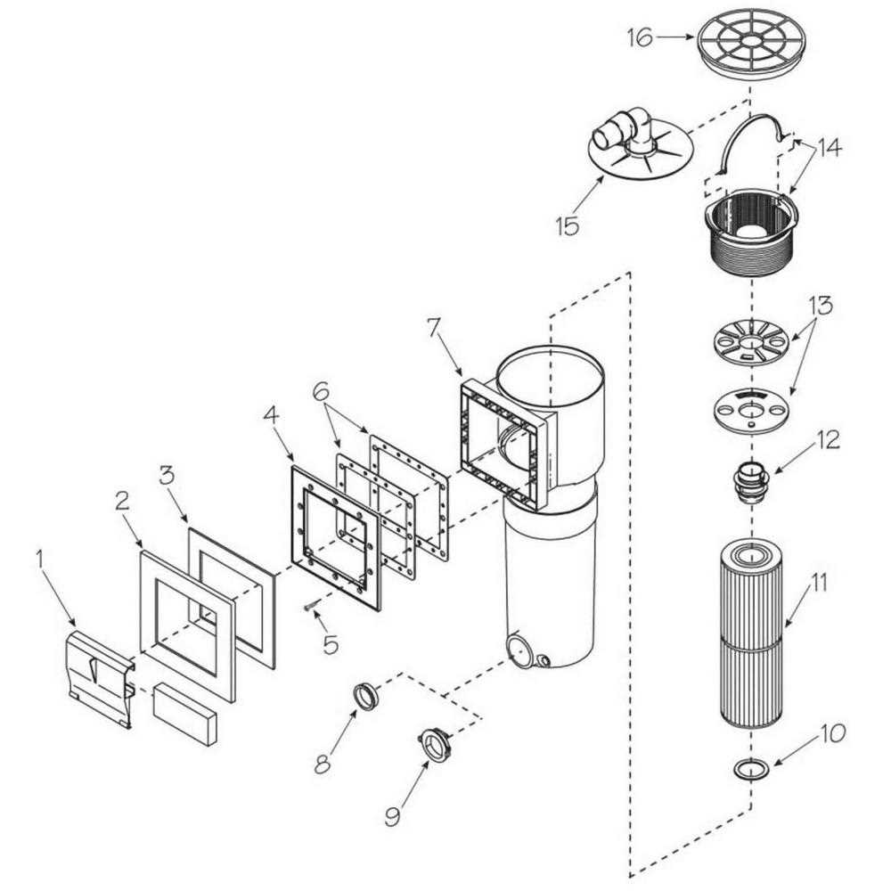 hayward skimmer parts diagram