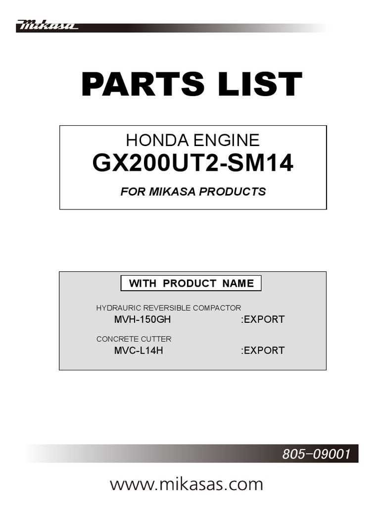 honda gx200 parts diagram