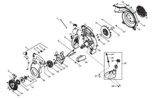 husqvarna 125b leaf blower parts diagram