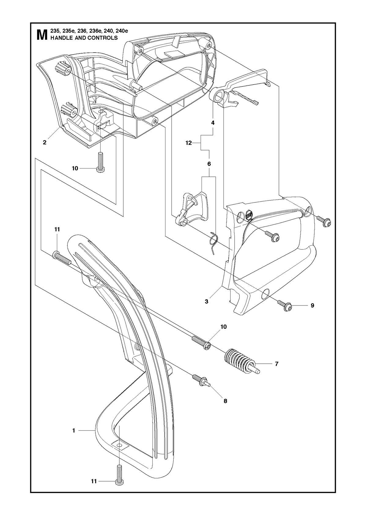 husqvarna 240 parts diagram