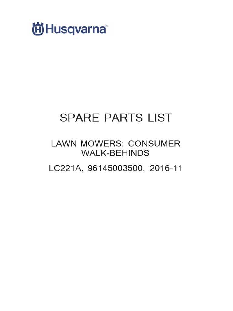 husqvarna lc221a parts diagram