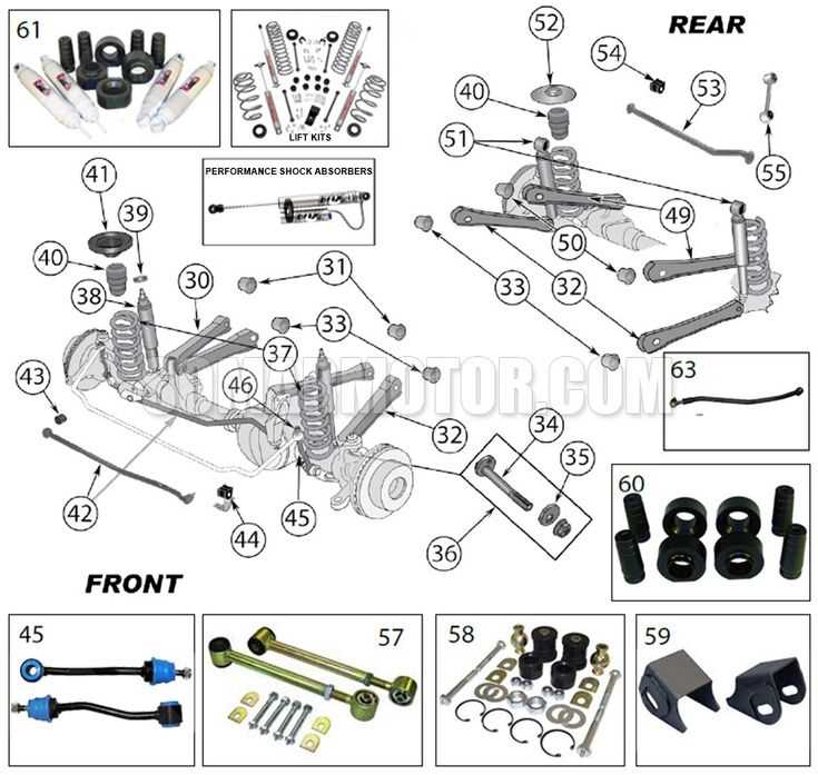 jeep tj parts diagram