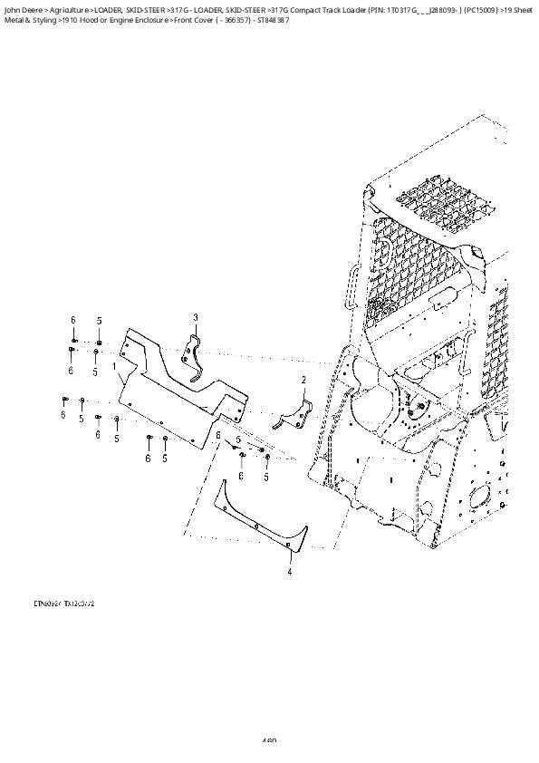 john deere 317g parts diagram