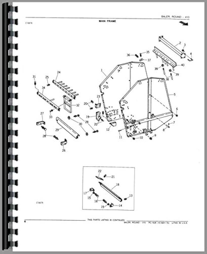 john deere 435 baler parts diagram