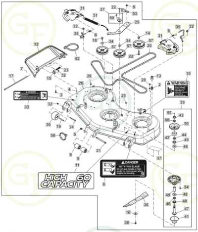 john deere d110 deck parts diagram