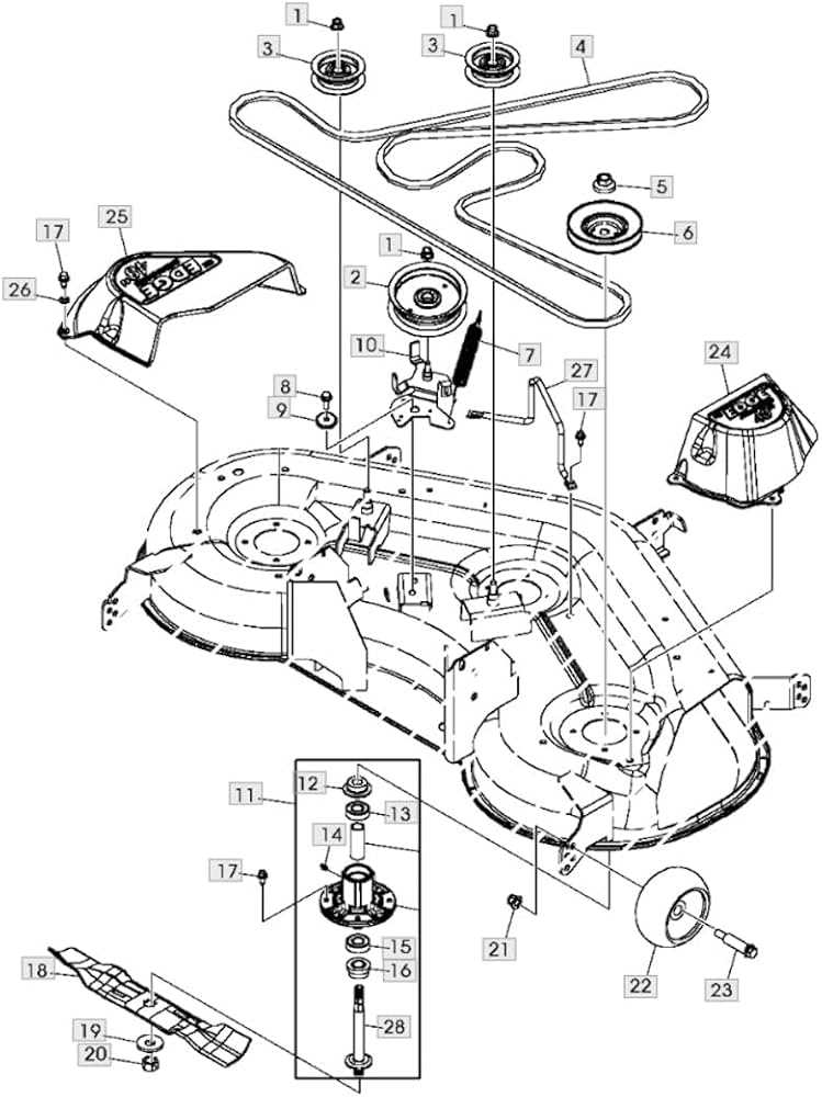 john deere la145 deck parts diagram john deere la145 deck parts diagram