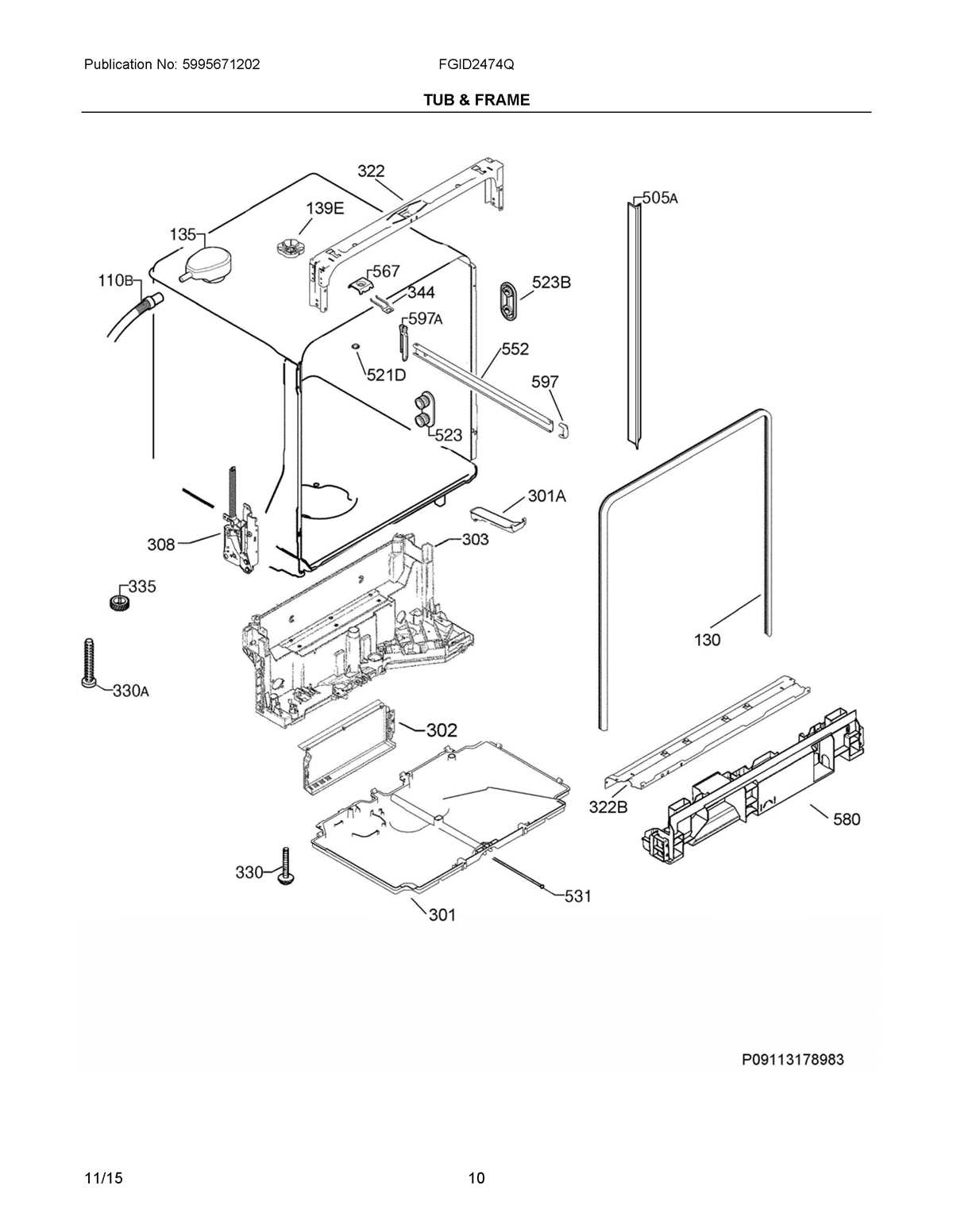 kenmore dishwasher parts diagram