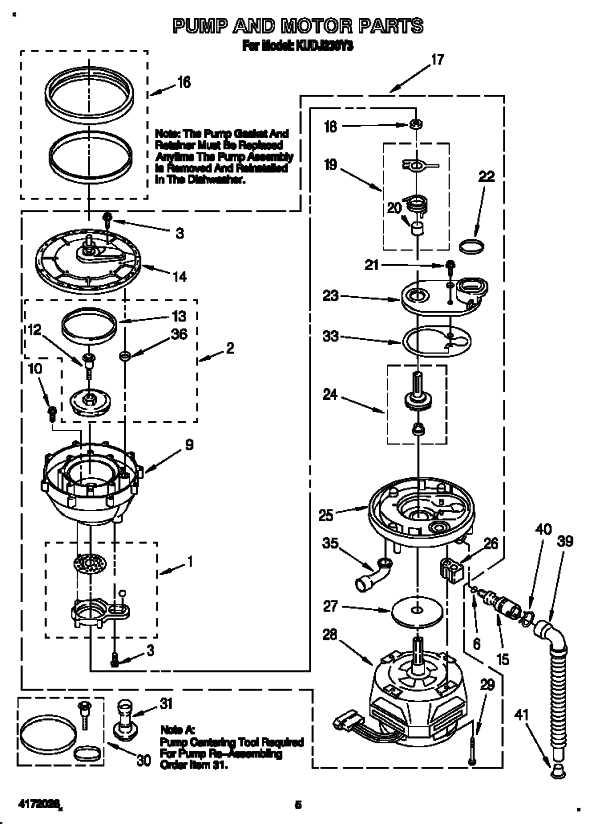 kitchenaid parts diagram dishwasher