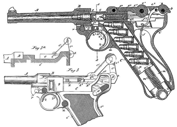 luger parts diagram