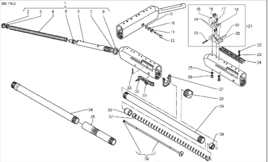 m4 parts diagram