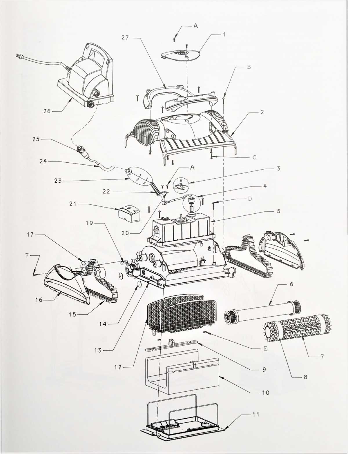 maytronics dolphin parts diagram