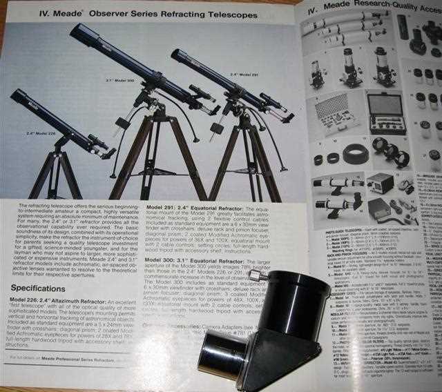 meade telescope parts diagram