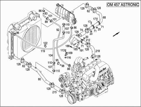 mercedes engine parts diagram