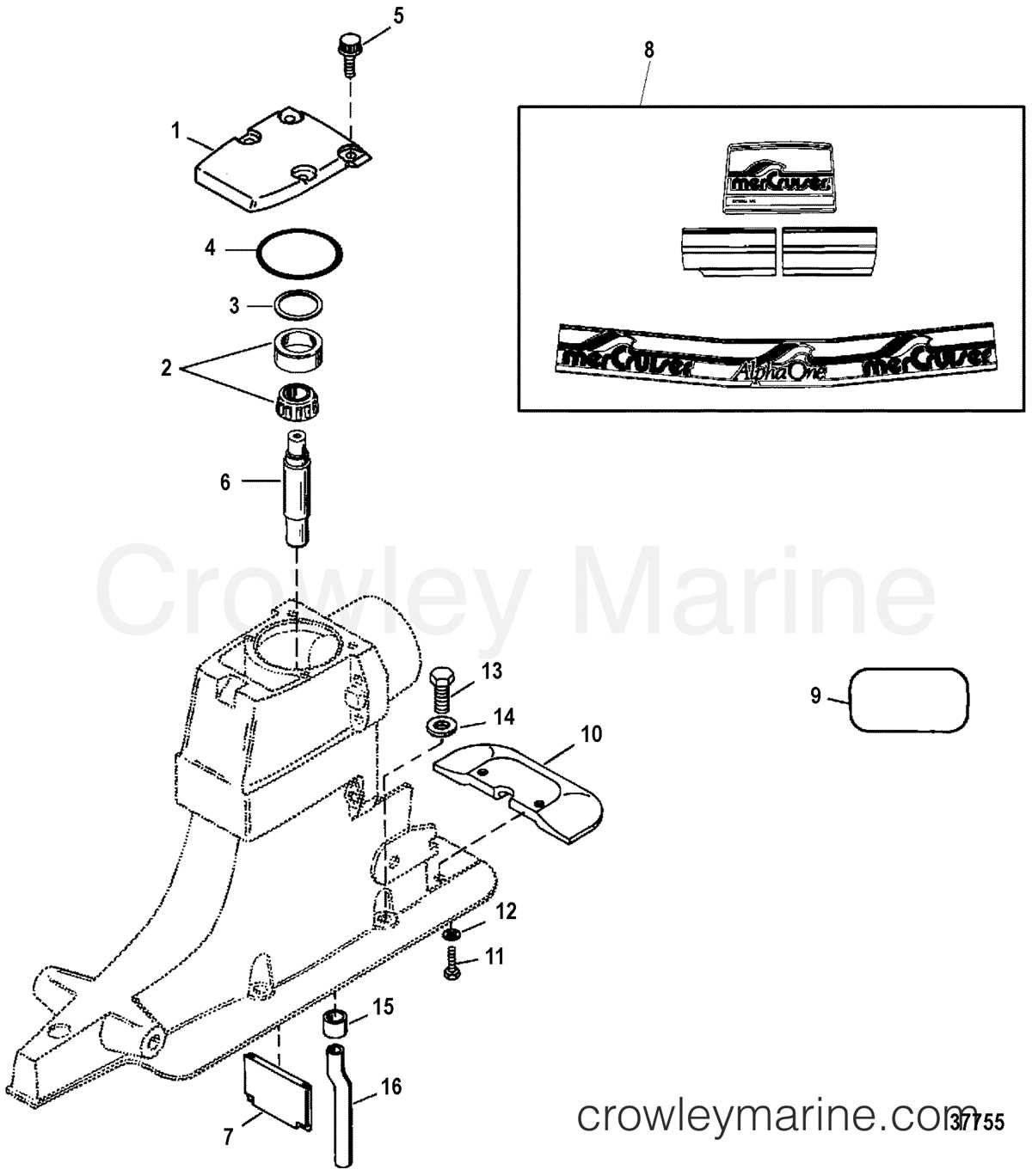 mercruiser sterndrive parts diagram