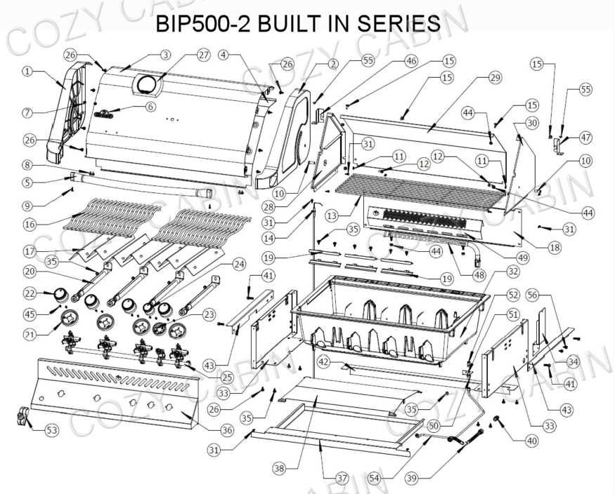 napoleon grill parts diagram