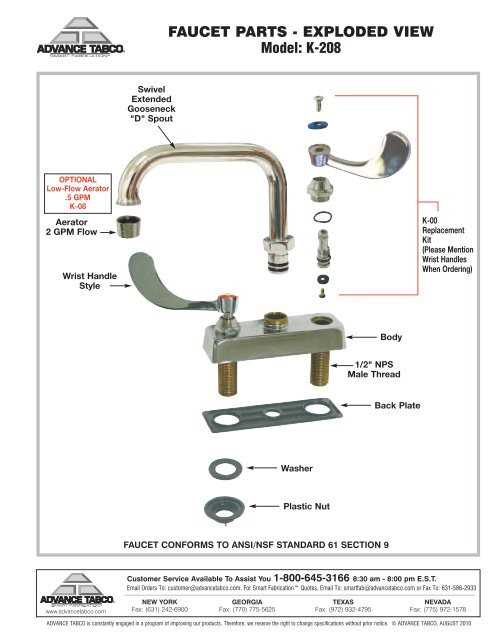 old outdoor faucet parts diagram